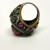 Vintage Men's Silver Ring With Agat, White Sapphire, Ruby, Emerald Vintage Men's Silver Ring With Agat, White Sapphire, Ruby, Emerald