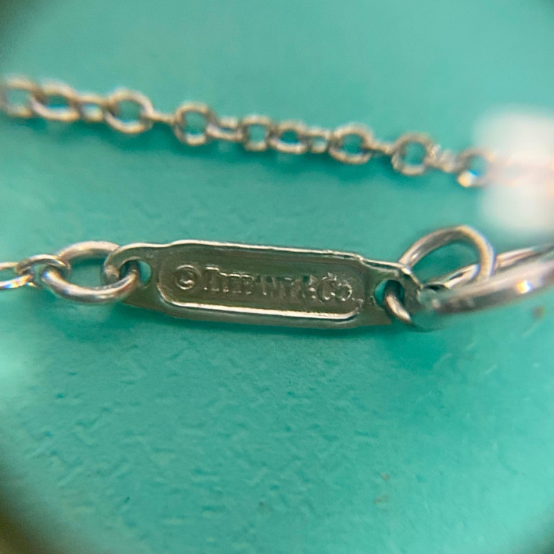 Tiffany & Co. Platinum Diamond Dangle Heart Pendant Necklace .67 CTW 16" Tiffany & Co. Platinum Diamond Dangle Heart Pendant Necklace .67 CTW 16"