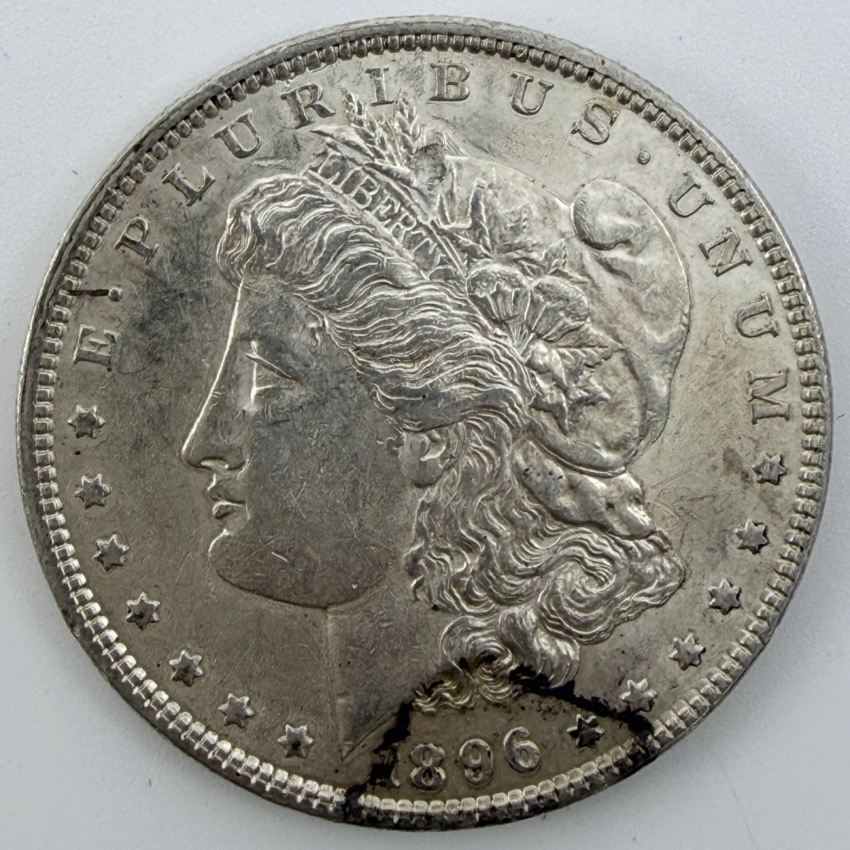 1886 $1 Morgan Dollar Silver BU Philadelphia No Mint Mark. #003