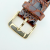 Vintage Omega 14K Gold 28mm Square Quartz Watch Brown Leather Strap
