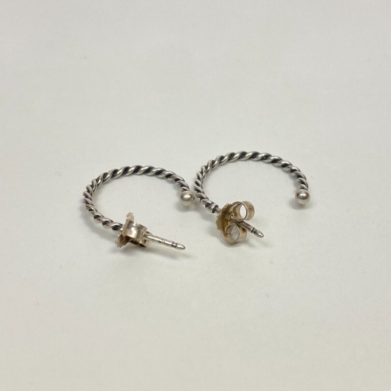 Pandora Compose Earring Collection Small Hoops Sterling Silver Pandora Compose Earring Collection Small Hoops Sterling Silver