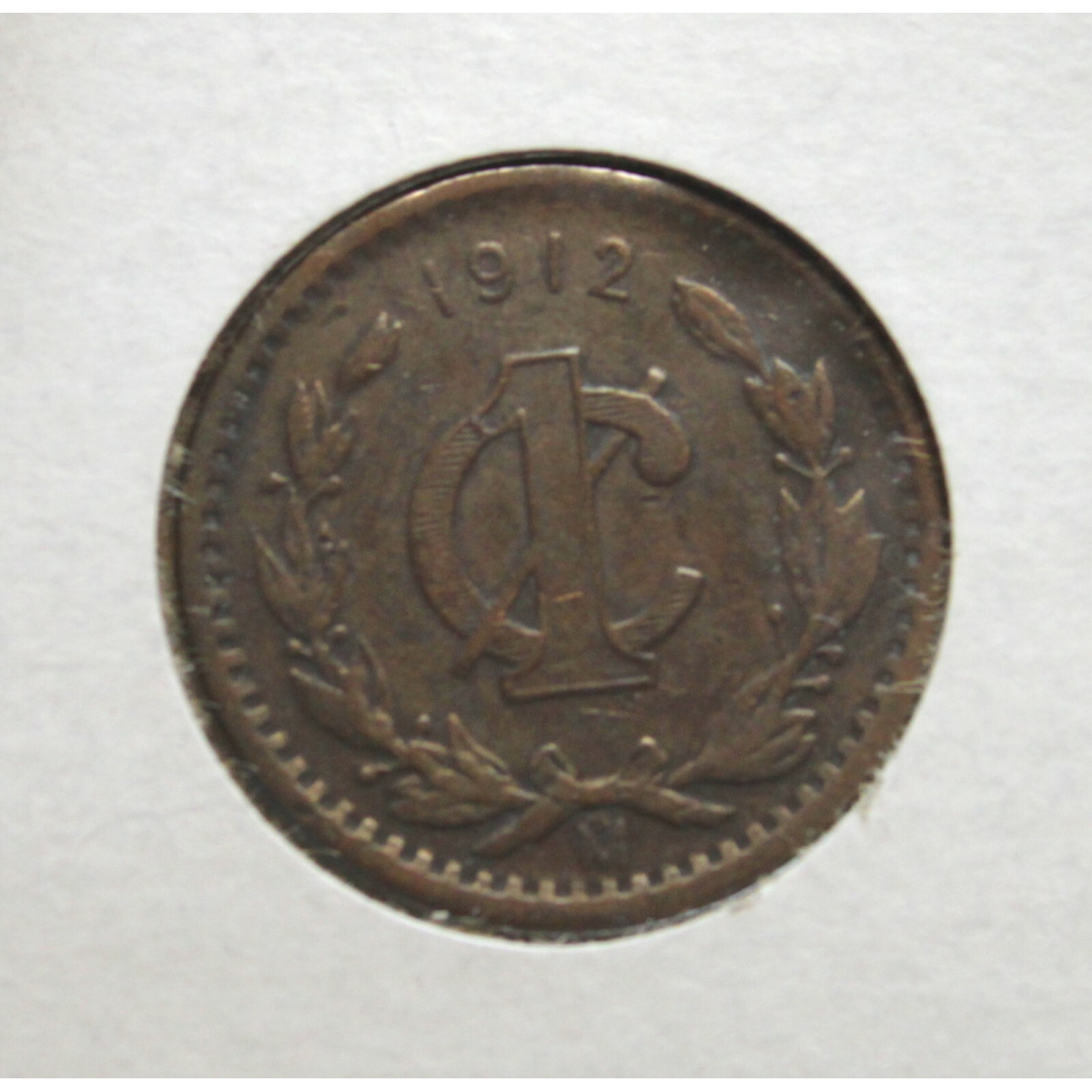 1912 Mexico ESTADOS UNIDOS MEXICANOS Centavo KM# 415 .   # 32
