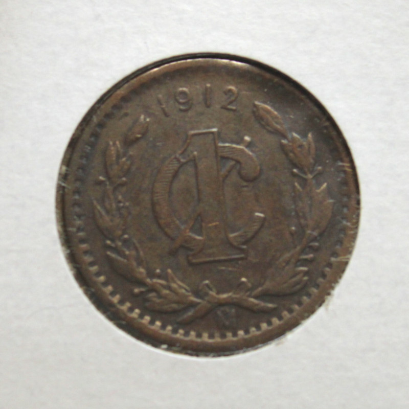 1912 Mexico ESTADOS UNIDOS MEXICANOS Centavo KM# 415 .   # 32