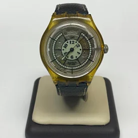 1993 Swatch Watch Automatic Vintage 23 Jewels Leather Band
