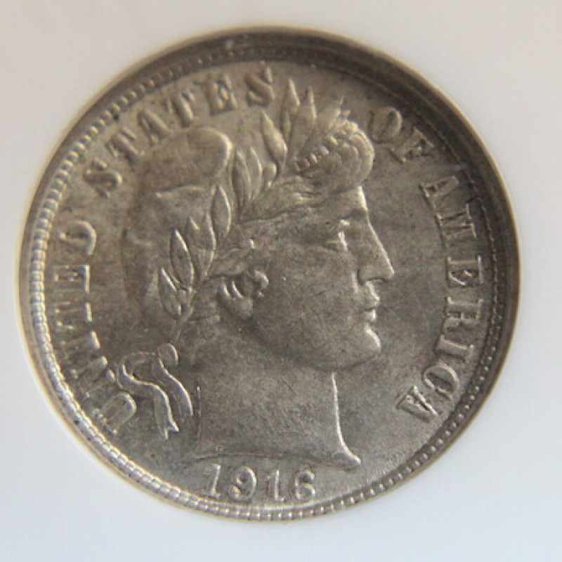 1916 S BARBER NGC MS 63 10 Cent 1916 S BARBER NGC MS 63 10 Cent
