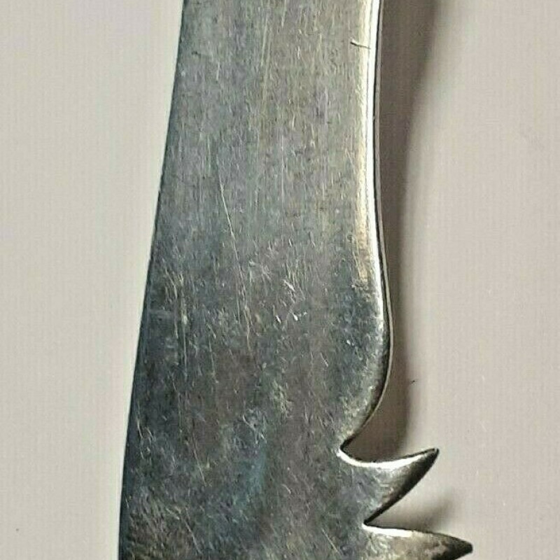 Antique Designed Solid Sterling Silver, Cheese Knife. 7 Inches