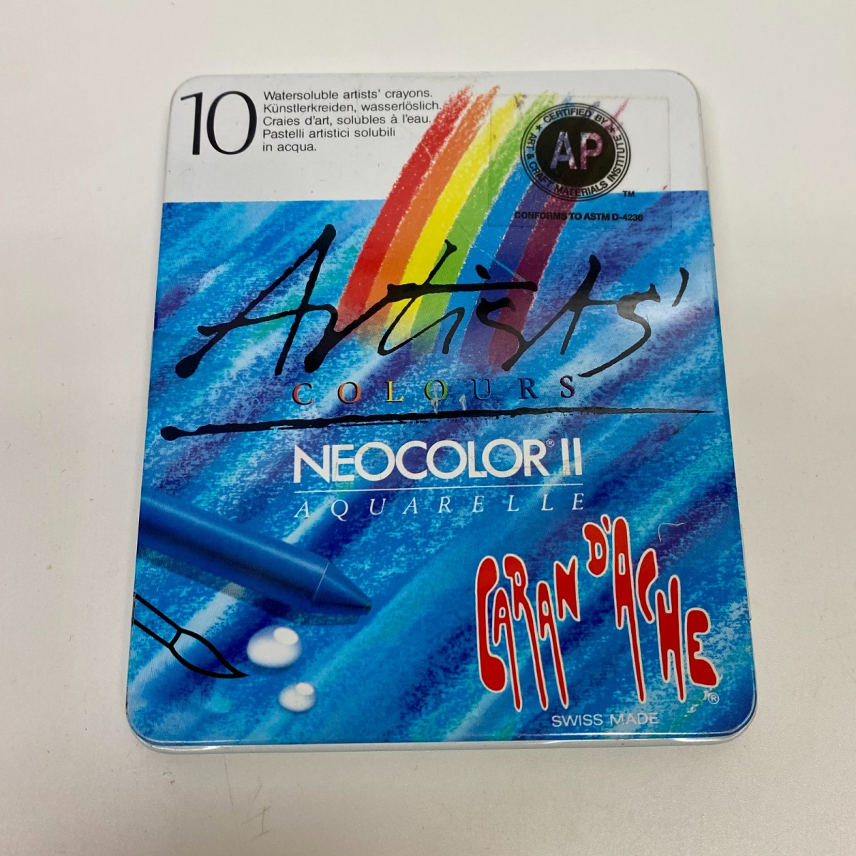 10 Vintage New Caran Dache Neocolor II Watersoluble Crayon | 243103