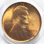1909 VDB PCGS 1C MS 64 RD ROTATED DATE WHEAT PENNY LINCOLN