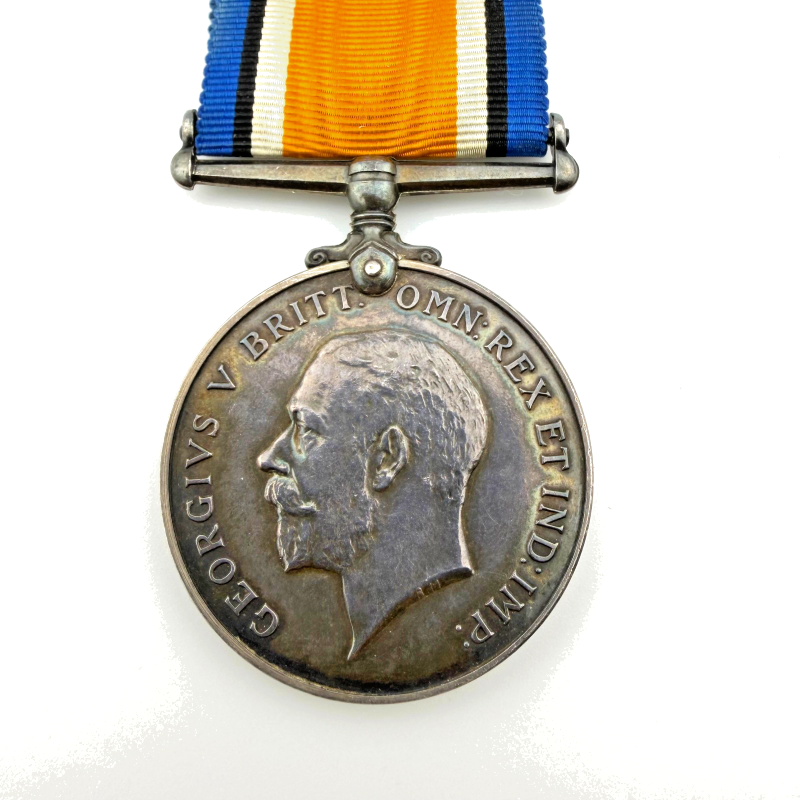 GEORGIVS V BRITT. OMN REX ET IND IMP WWI BRITISH WAR SILVER MEDAL 1914-1918