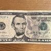 USA $5 Dollar Bill Series 2021 - Abraham Lincoln - Pretty Serial Number