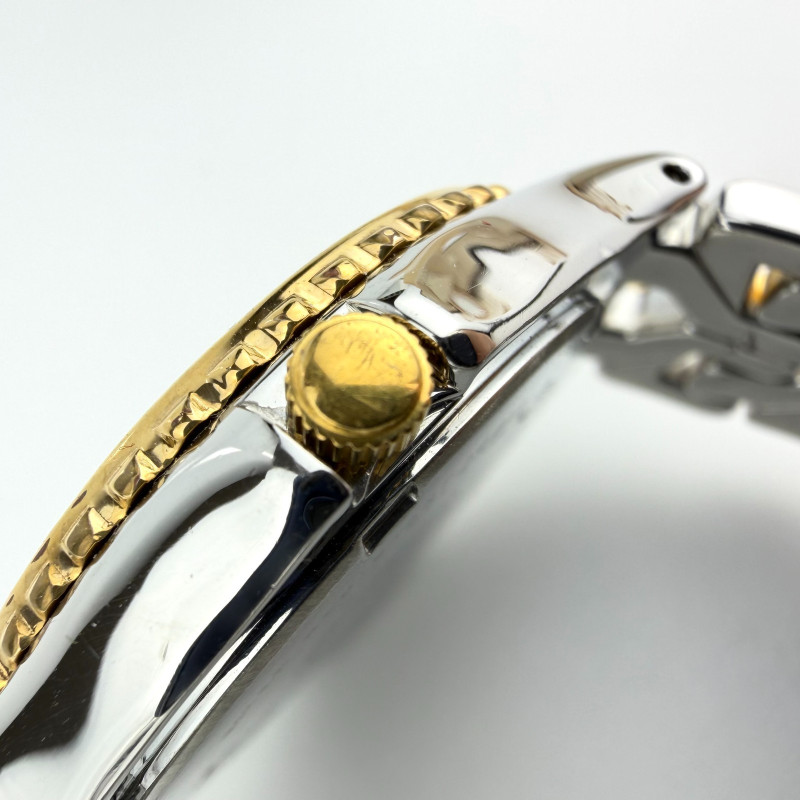 Seiko Two-Tone Sport 100 Men's Watch Two Tone Gold & Steel Date Quartz