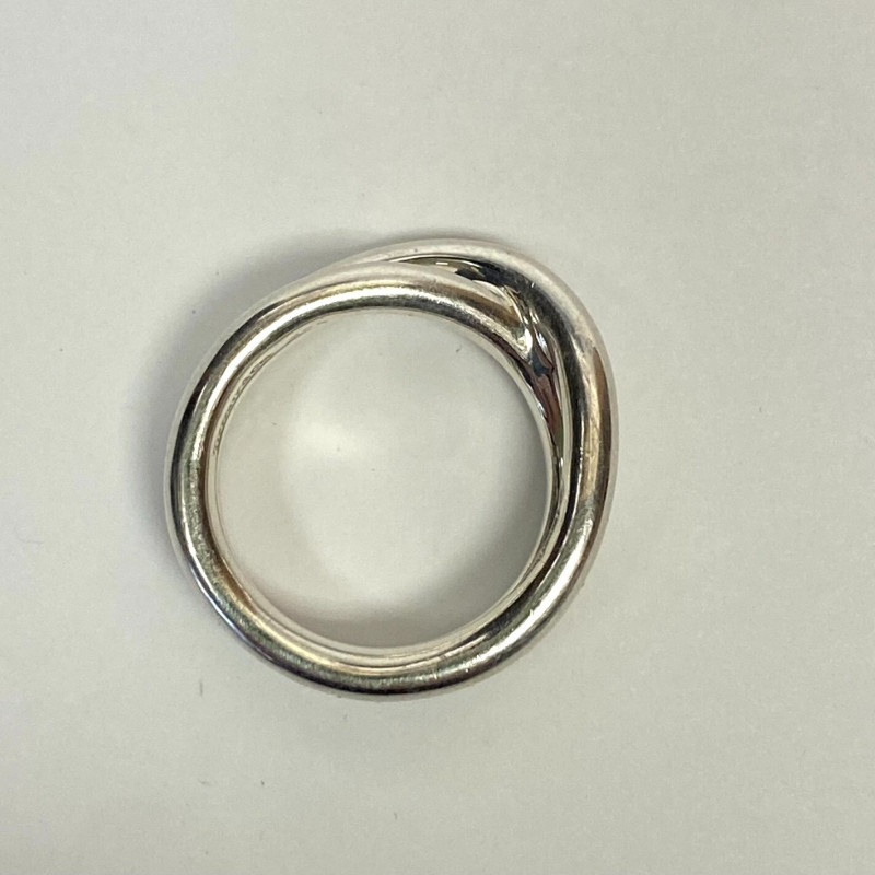 Vintage Tiffany & Co. Paloma Picasso Le Circle Crossover Band Ring Size 6.5 Y2K
