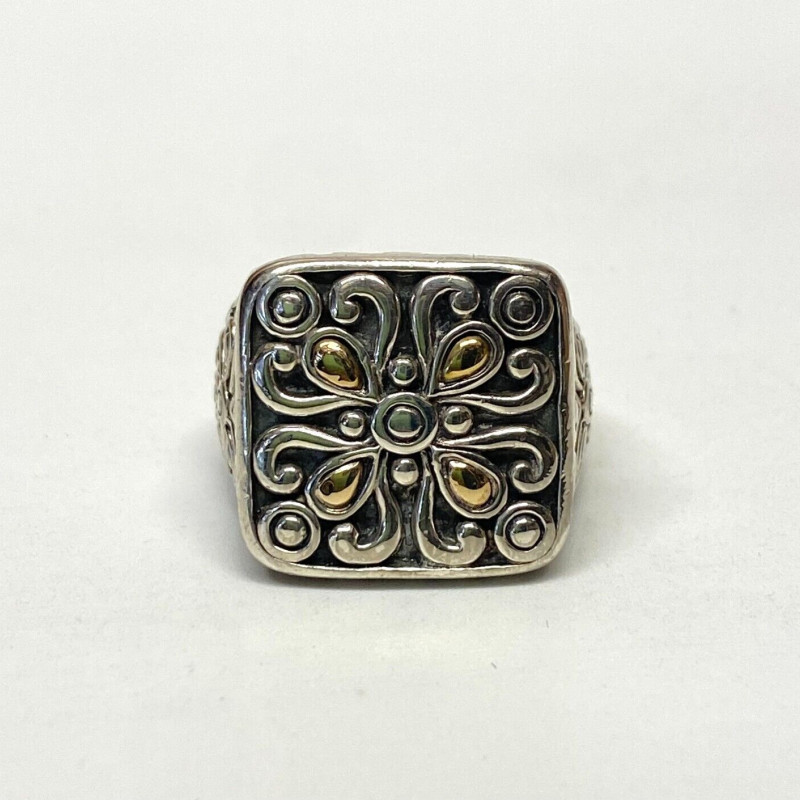 ANGELA BY JOHN HARDY STERLING SILVER 14K GOLD RING ANGELA BY JOHN HARDY STERLING SILVER 14K GOLD RING