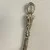 Justin Davis Sterling Silver Key Pendant with Crown and Skull Design, 3 inches