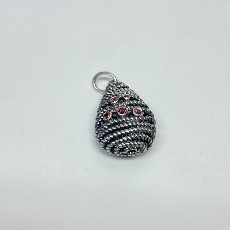 Auth Pandora Silver Hidden Romance Pendant 390337RHL-90 Auth Pandora Silver Hidden Romance Pendant 390337RHL-90