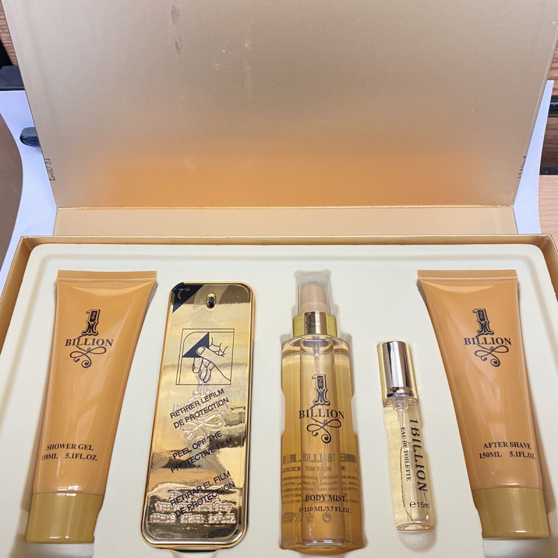 Set 1 Billion Men Shower Gel, Eau De Toilette, after Shave, Body Mist Set 1 Billion Men Shower Gel, Eau De Toilette, after Shave, Body Mist