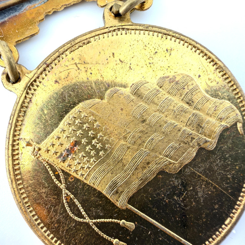 1912 Aledo, Mercer Cty, Illinois Old Soldiers Home Brass Badge