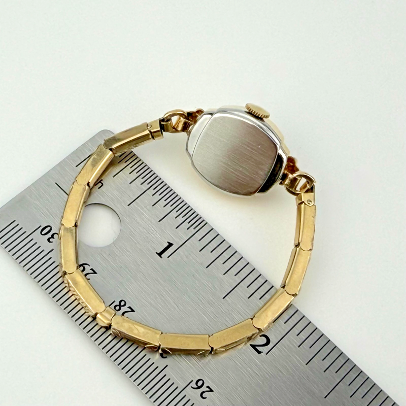 Vintage LaMarque 17 Jewels Ladies Gold Watch Expansion Bracelet Swiss 5.5 in