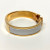 Hermes Clic H Bracelet  in Plain Enamel Yellow gold plated