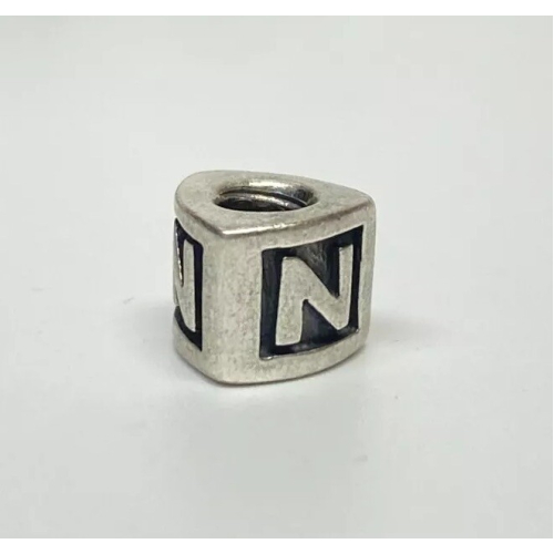 Pandora Triangle Block Alphabet Letter "Z" Charm | 790323N