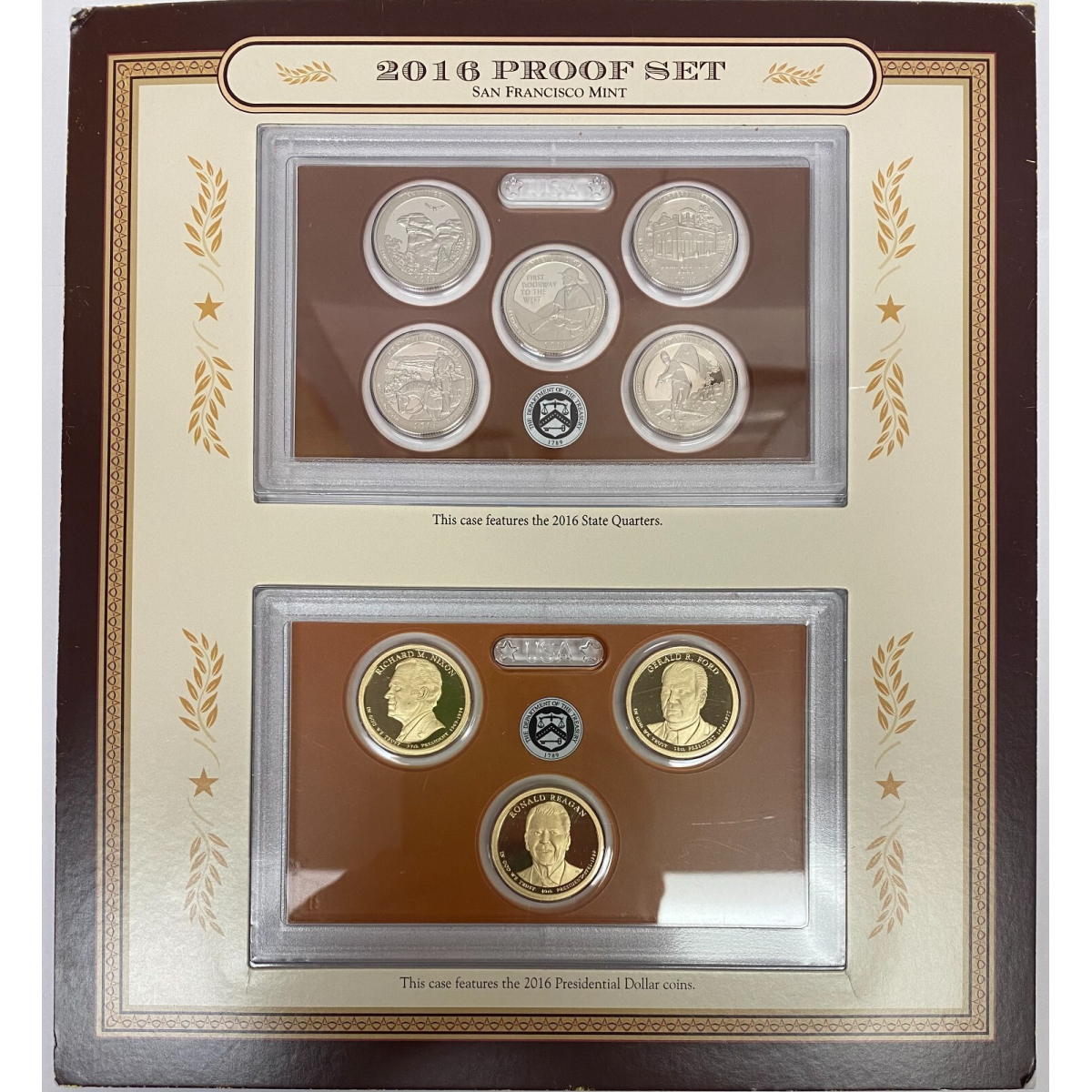 2016 Proof Set San Francisco Limited Edition 8pc