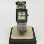 TORY BURCH Surrey Silver-tone Chain Lock Bracelet Watch