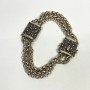 Michael Dawkins Sterling Silver Starry Night Three Row Bracelet, 7.25 inches