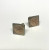 Vintage 1950s Mayan Calendar 10k Gold Sterling Silver Cufflinks !!!!