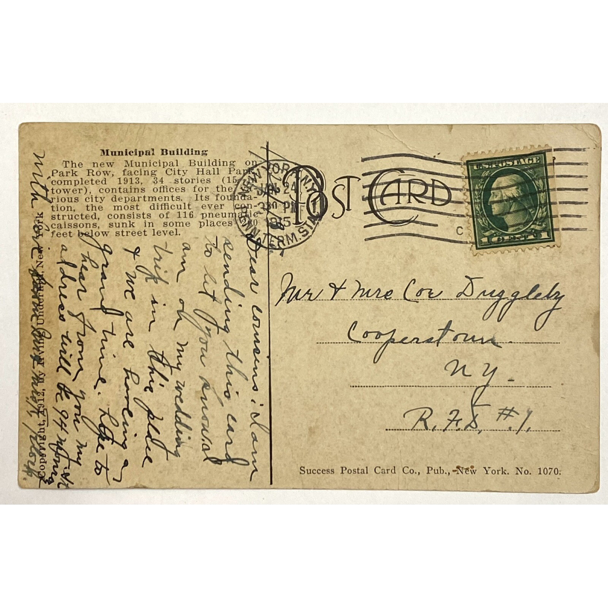 1922 1 Cent George Washington Postage Stamp #Jan 24 !!!!