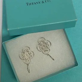 Tiffany & Co. Paloma Picasso Venezia Goldoni Earrings Silver