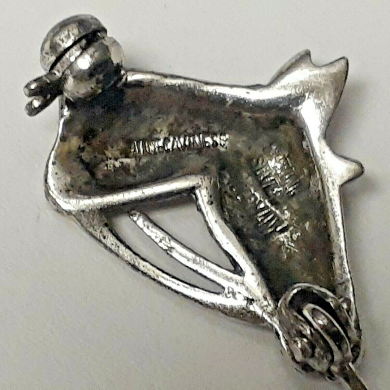 Alice Caviness Sterling Silver Designer Horse Pin Brooch Alice Caviness Sterling Silver Designer Horse Pin Brooch