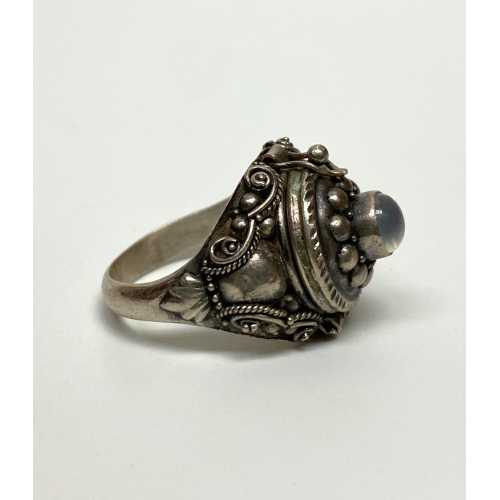 Sterling Silver Round Poison Ring Sterling Silver Round Poison Ring