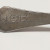 Vintage Sterling Silver  Engraved L.G.B Miniture Spoon Brooch