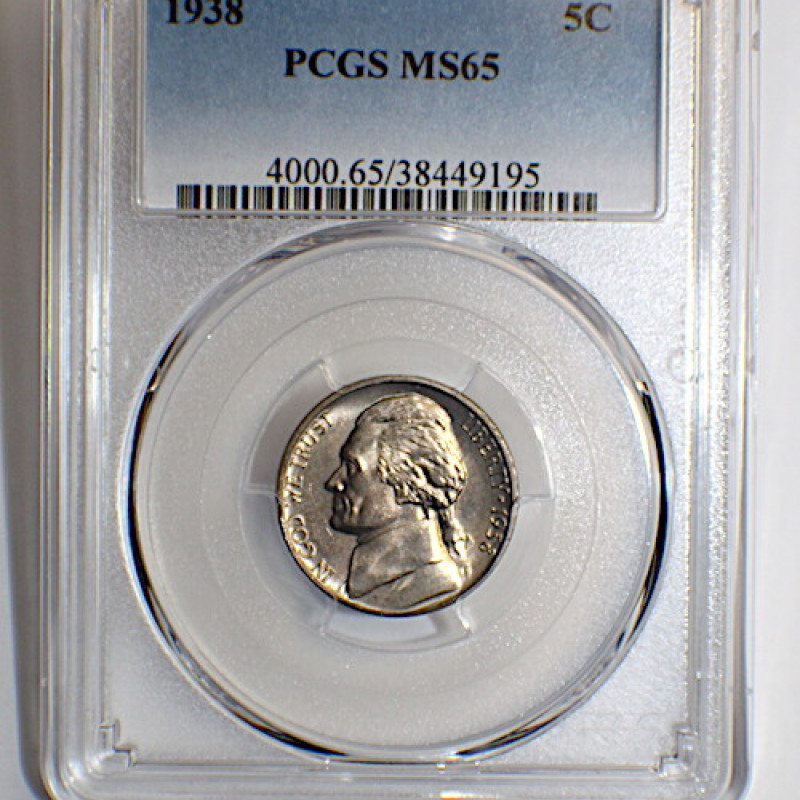1938 Jefferson Nickel Collection 5C PCGS MS 65