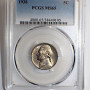 1938 Jefferson Nickel Collection 5C PCGS MS 65