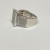 RHODIUM OVER Sterling Silver Ring ROUND DIAMOND 1.00ctw, SIZE 11