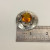 JF Silver Tone Faux Citrine Round Gemstone Circle Brooch JF Silver Tone Faux Citrine Round Gemstone Circle Brooch
