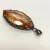 Sterling Silver Glass and Marcasite Stones Pendant