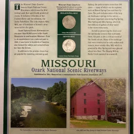 2017 Coins + Stamps MISSOURI State Quarter Set Collection P + D