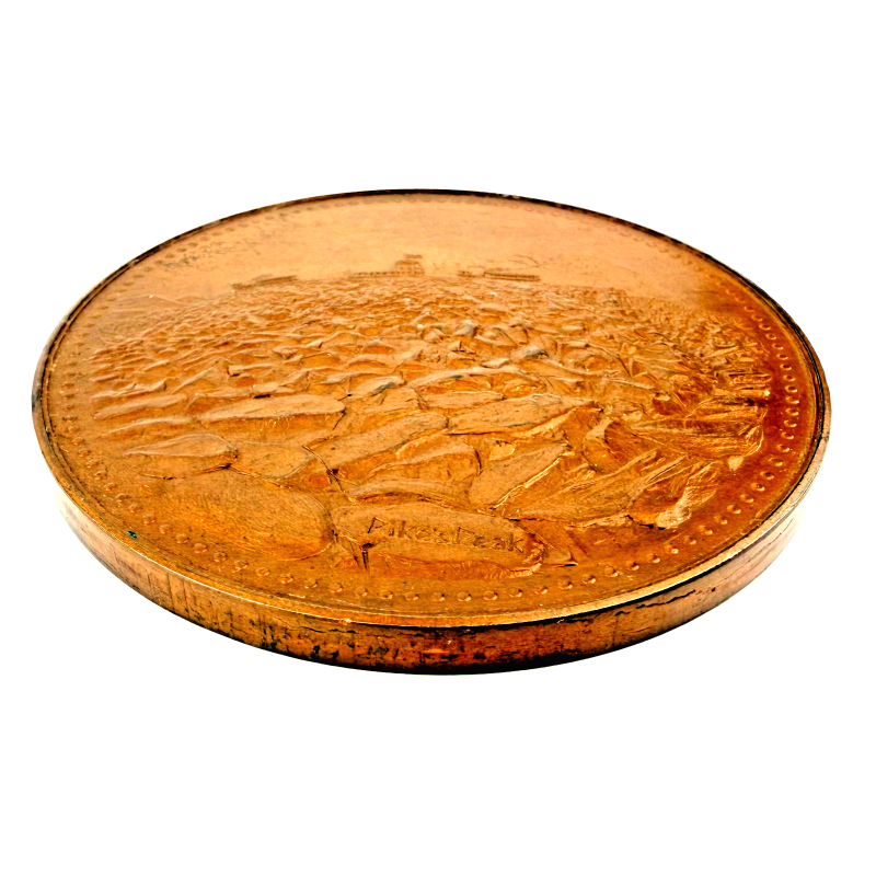 1905 Bronze G.A.R. Medal - 39th National Encampment, Pikes Peak Denver, Co.