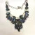 Antique Natural Labradoriten Necklace, Silver 900