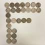 Lot of 27 pcs, Brazil Silver Coin 1924-1930, 2000 REIS
