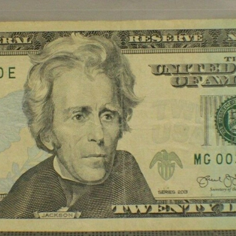 $20 2013 United States Of America  Fancy Serial MG00 300 60E
