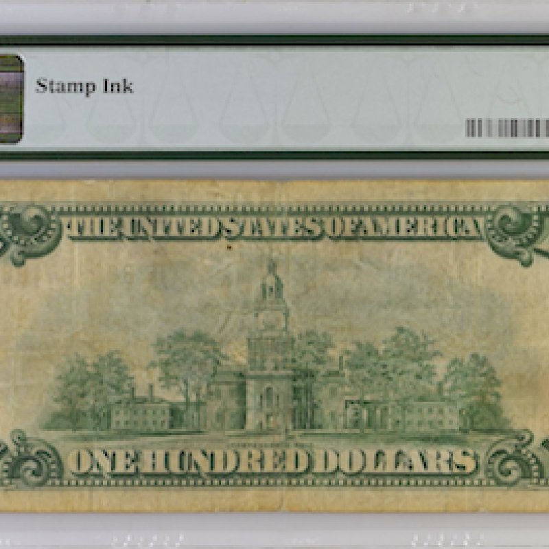 FR#1890-B 1929 PMG FRBN NEW YORK ( BA BLOCK) JONES WOODS