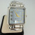 Ecclissi 2760 Sterling Silver 925 Rectangular Ladies Watch Black Strap 7.25"