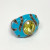 Sterling Silver Ring Faceted Citrine Crystal and Marcisites Blue Enamel Sz 7 Sterling Silver Ring Faceted Citrine Crystal and Marcisites Blue Enamel Sz 7