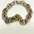Italy 925 Sterling Silver and 18K Gold Bracelet - Elegant two tone Design Italy 925 Sterling Silver and 18K Gold Bracelet - Elegant two tone Design
