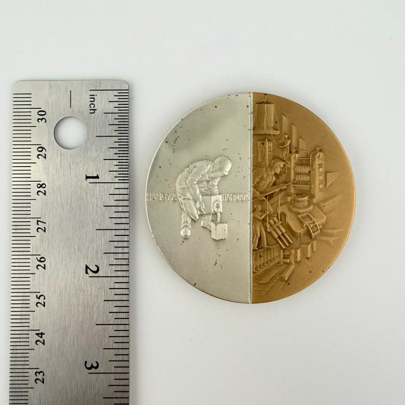1967 Handy & Harman Sterling Silver Bronze 100 Year Centennial Medal
