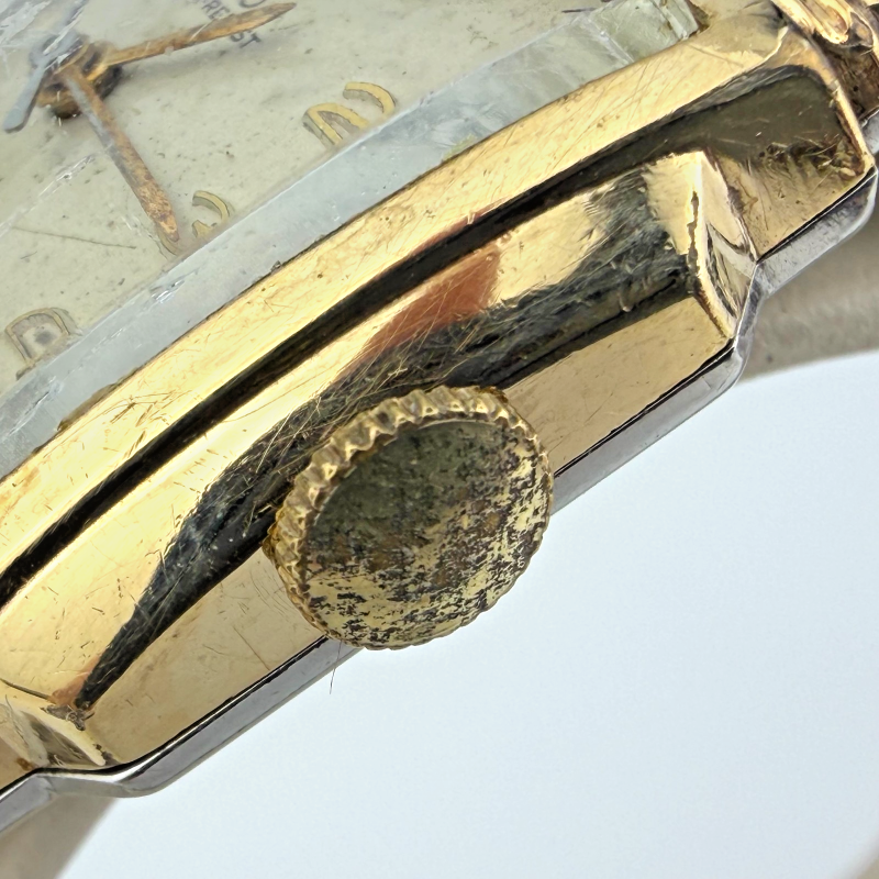 Vintage Winton Shock-Resist Rectangular Gold Filled Watch Mesh Bracelet Swiss