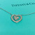 Tiffany & Co. Platinum Diamond Dangle Heart Pendant Necklace .67 CTW 16" Tiffany & Co. Platinum Diamond Dangle Heart Pendant Necklace .67 CTW 16"